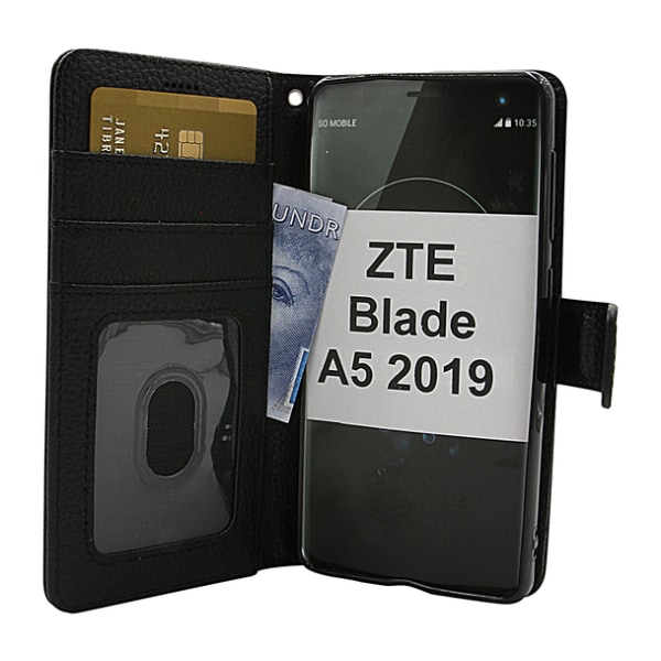 New Standcase Wallet ZTE Blade A5 2019 Brun