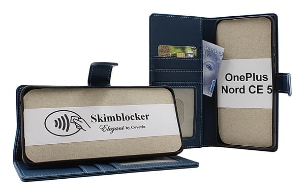 Skimblocker OnePlus Nord CE5 (CPH2719) Plånboksfodral Brandy