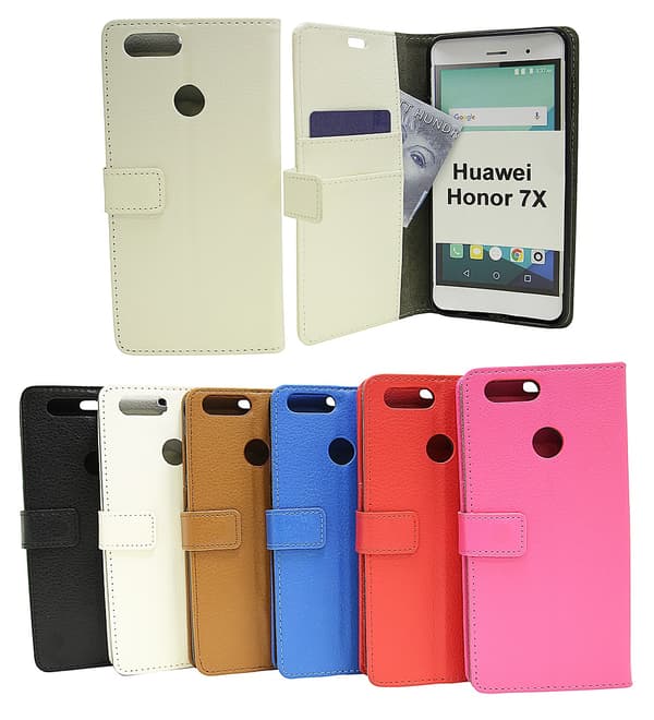 Standcase Wallet Huawei Honor 7X Röd