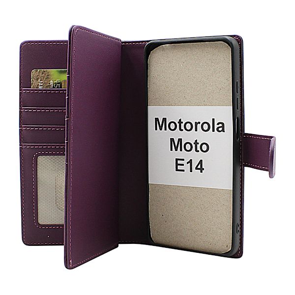 Skimblocker Motorola Moto E14 XL Magnet Plånboksfodral Svart
