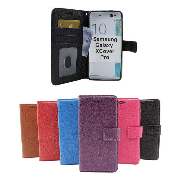 New Standcase Wallet Samsung Galaxy XCover Pro (G715F/DS) Svart