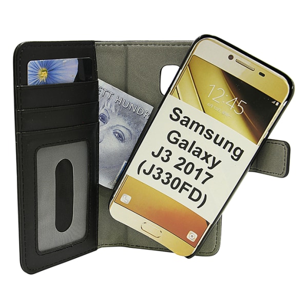 Magnet Wallet Samsung Galaxy J3 2017 (J330FD) Hotpink