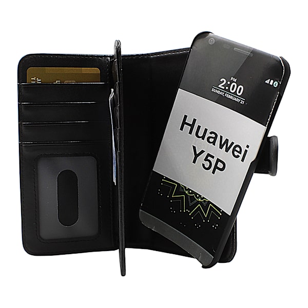 Skimblocker XL Magnet Wallet Huawei Y5p (Svart)