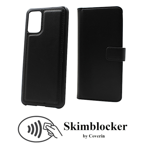 Skimblocker Magnet Fodral Samsung Galaxy A02s Hotpink