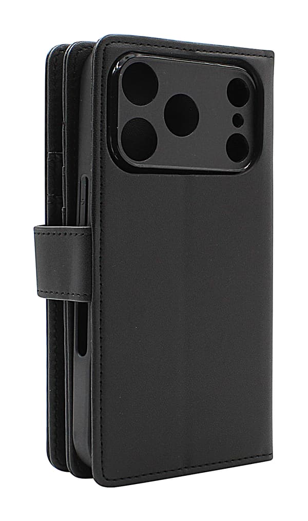 Skimblocker iPhone 17 Pro XL Magnet Plånboksfodral Mörkblå