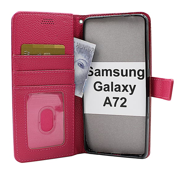 New Standcase Wallet Samsung Galaxy A72 (A725F/DS) Ljusblå