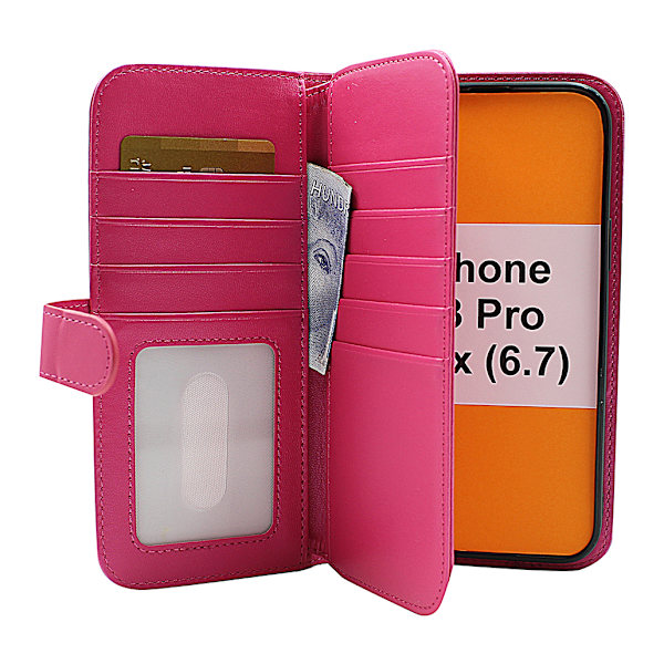 Skimblocker XL Wallet iPhone 13 Pro Max (6.7) Hotpink