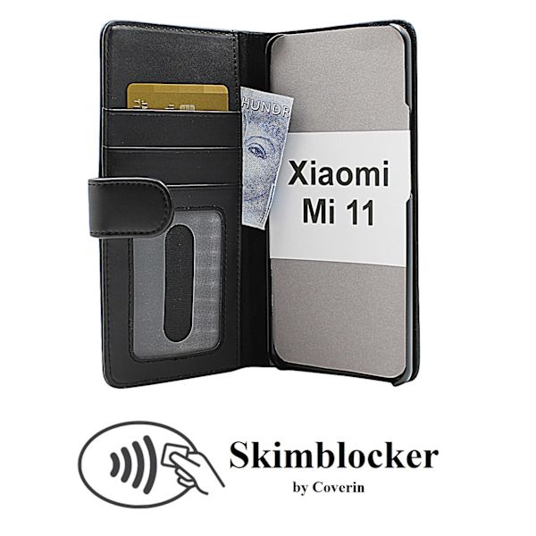 Skimblocker Plånboksfodral Xiaomi Mi 11 Svart