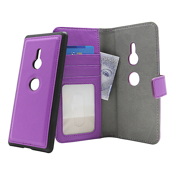 Skimblocker Magnet Wallet Sony Xperia XZ3 Lila