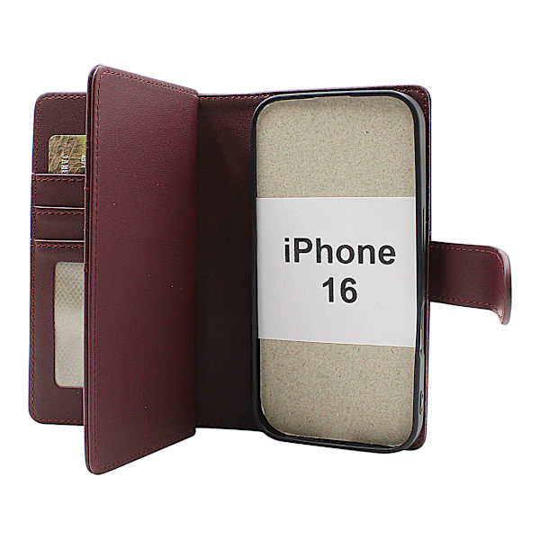 Skimblocker iPhone 16 XL Magnet Plånboksfodral Svart