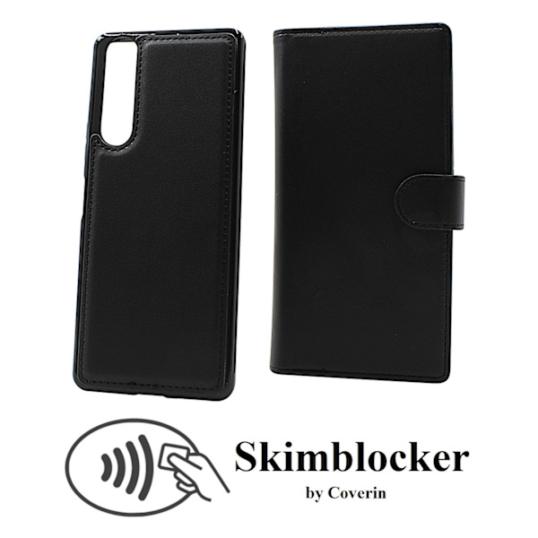 Skimblocker XL Magnet Wallet Sony Xperia 1 II (XQ-AT51) Svart