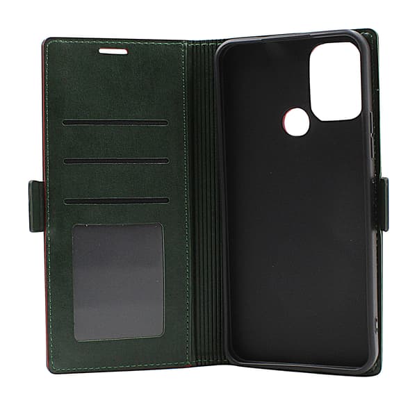 Lyx Standcase Wallet Nokia C22 / C32 Vinröd