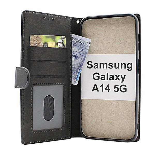 Zipper Standcase Wallet Samsung Galaxy A14 5G Aqua