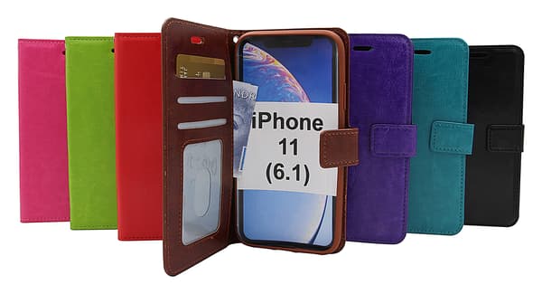 Crazy Horse Wallet iPhone 11 (6.1) Turkos