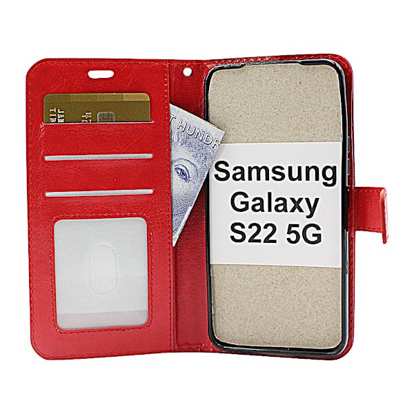 Crazy Horse Wallet Samsung Galaxy S22 5G Grön