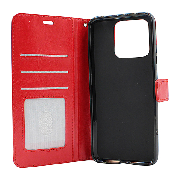 Crazy Horse Wallet Xiaomi Redmi 10C Hotpink