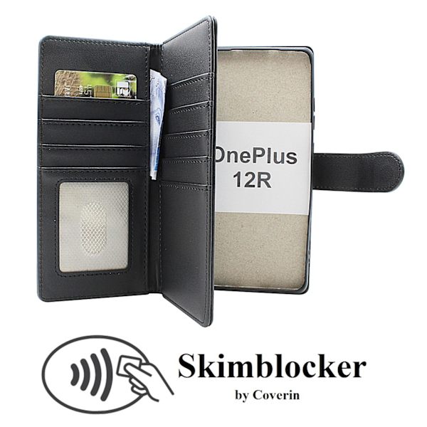 Skimblocker OnePlus 12R 5G XL Plånboksfodral