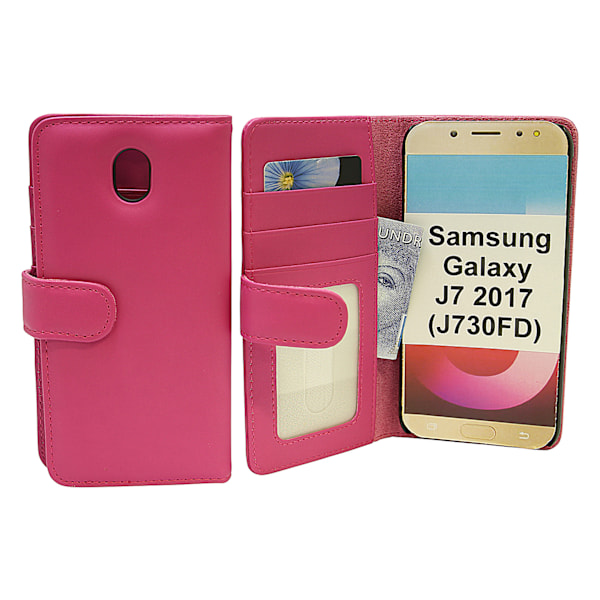 Plånboksfodral Samsung Galaxy J7 2017 (J730FD) Hotpink