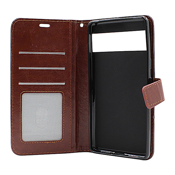 Crazy Horse Wallet Google Pixel 7 5G Brun