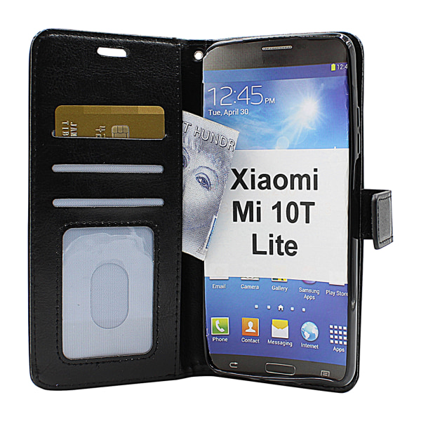 Crazy Horse Wallet Xiaomi Mi 10T Lite (Svart) Svart