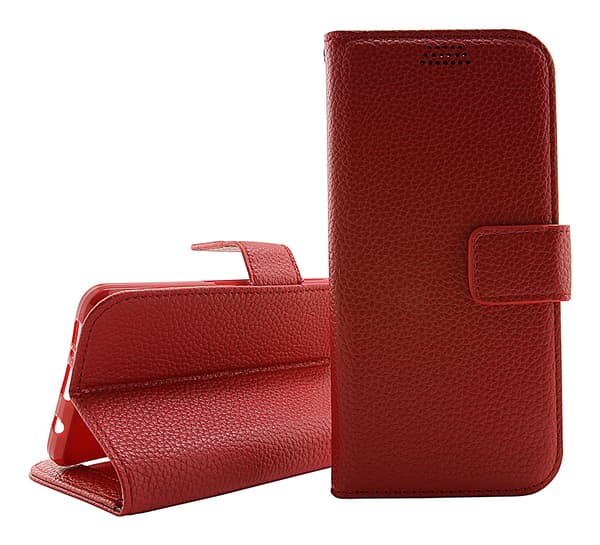 New Standcase Wallet Motorola Moto E5 / Moto E (5th gen) Röd