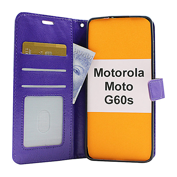 Crazy Horse Wallet Motorola Moto G60s Brun