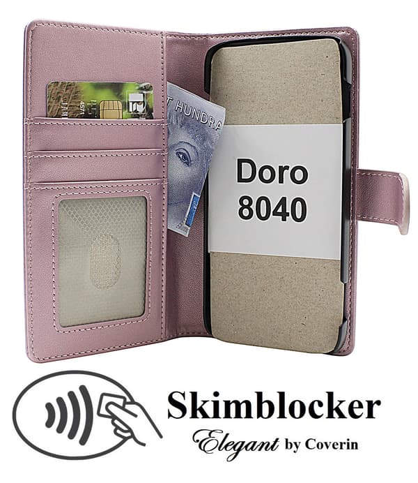 Skimblocker Doro 8040 Plånboksfodral Lila