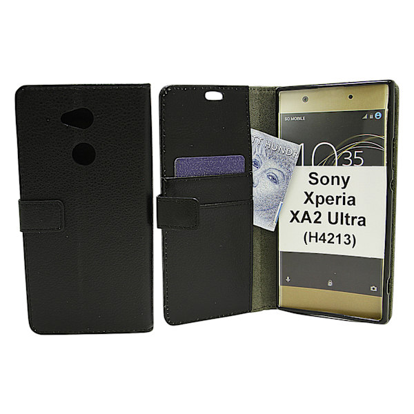 Standcase Wallet Sony Xperia XA2 Ultra (H3213 / H4213) Svart