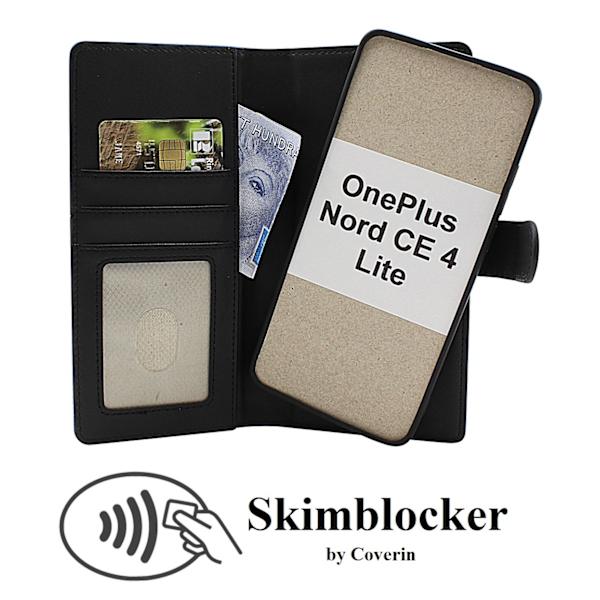 Skimblocker OnePlus Nord CE 4 Lite Magnet Plånboksfodral Svart