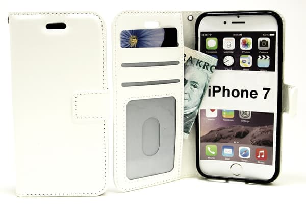 Crazy Horse Wallet iPhone 7 Vit