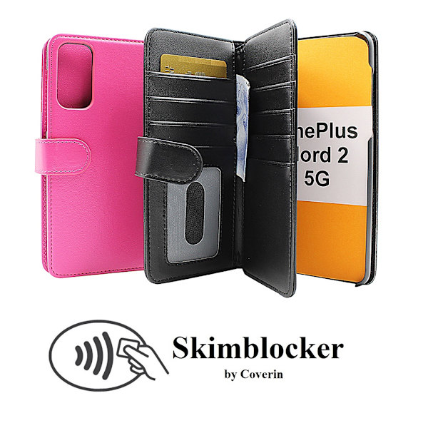 Skimblocker XL Wallet OnePlus Nord 2 5G Hotpink