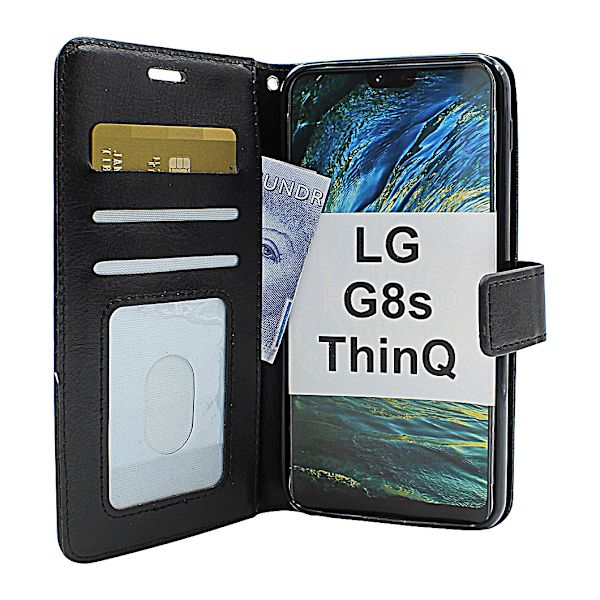 Crazy Horse Wallet LG G8s ThinQ (LMG810) Svart