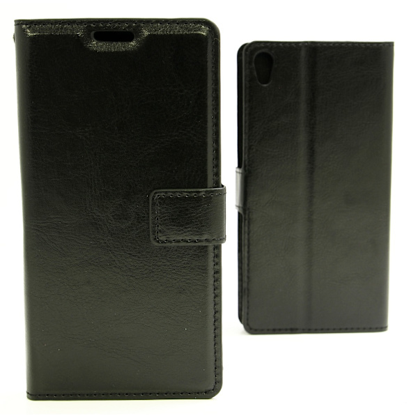 Crazy Horse Wallet Sony Xperia E5 (F3311) Svart