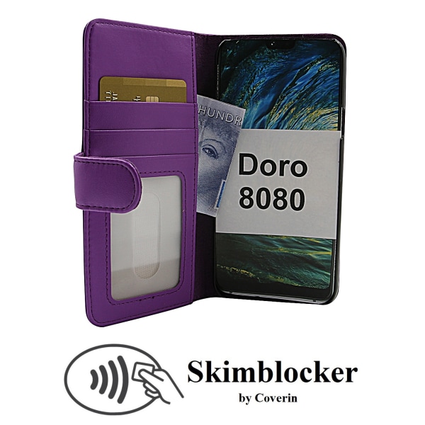 Skimblocker Plånboksfodral Doro 8080 Lila