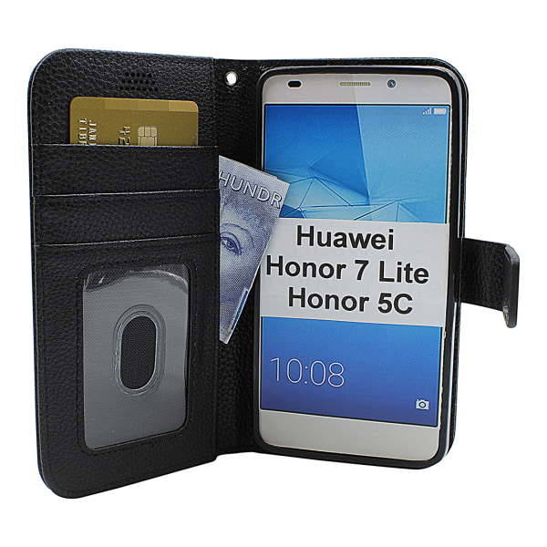 New Standcase Wallet Huawei Honor 7 Lite (NEM-L21) Blå