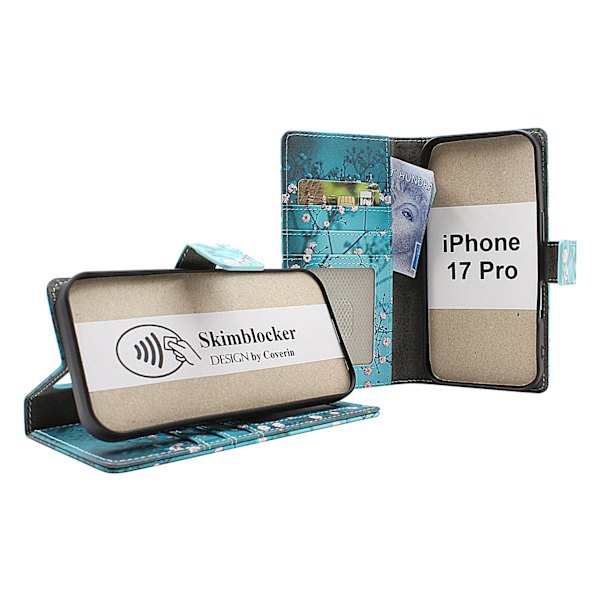 Skimblocker iPhone 17 Pro Plånboksfodral Design