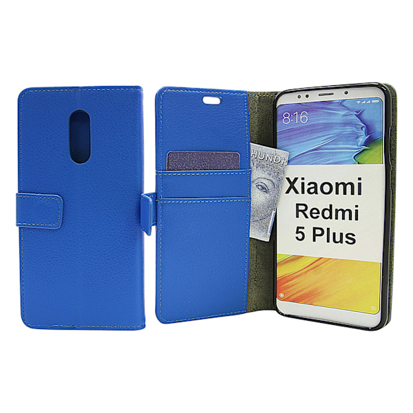 Standcase Wallet Xiaomi Redmi 5 Plus Blå