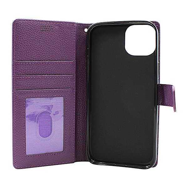 New Standcase Wallet iPhone 15 Plus Ljusblå