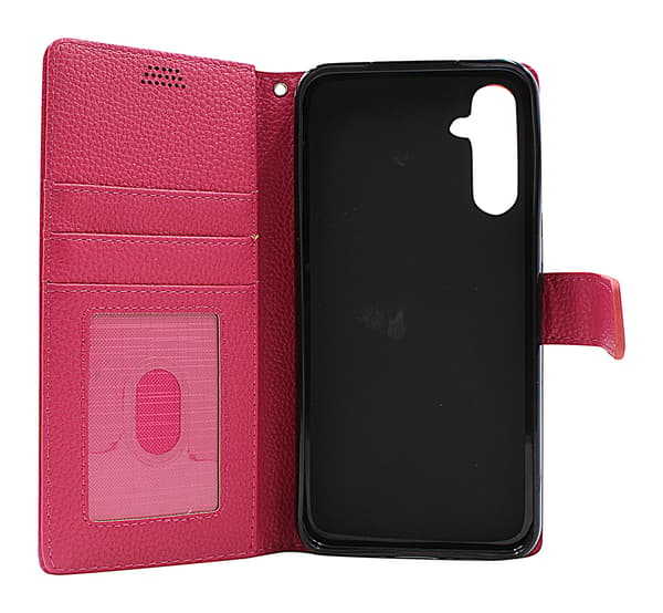 New Standcase Wallet Samsung Galaxy A34 5G Ljusblå