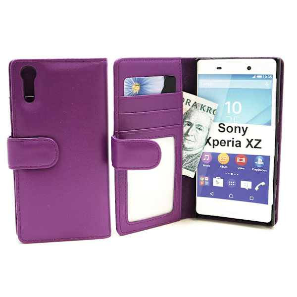 Skimblocker Plånboksfodral Sony Xperia XZ/XZs (F8331/G8231) Lila