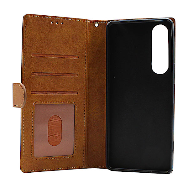 Zipper Standcase Wallet Sony Xperia 1 V 5G (XQ-DQ72) Grå