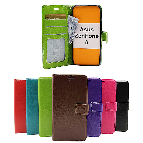 Crazy Horse Wallet Asus ZenFone 8 (ZS590KS) Svart