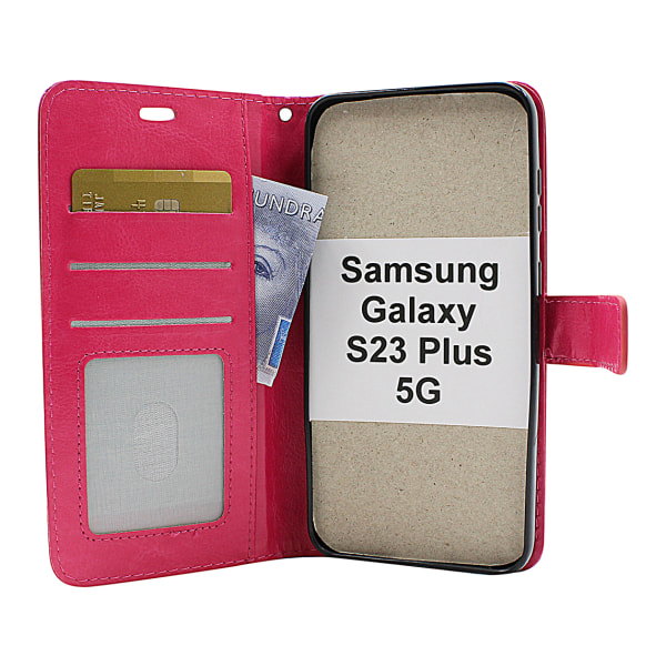 Crazy Horse Wallet Samsung Galaxy S23 Plus 5G Svart