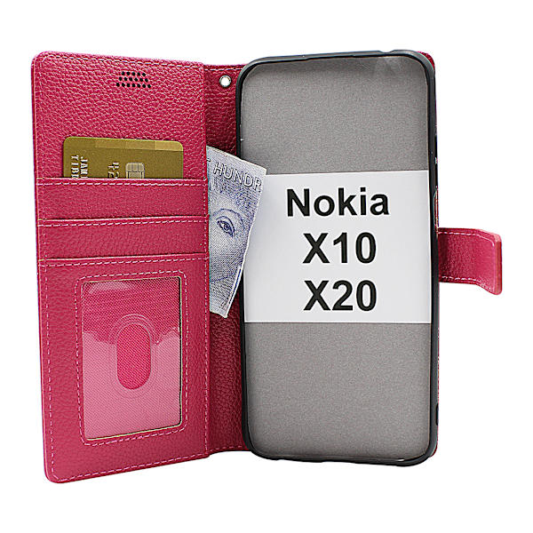 New Standcase Wallet Nokia X10 / Nokia X20 Brun