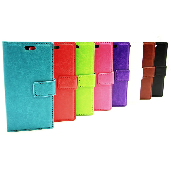 Crazy Horse Wallet Sony Xperia X Compact (F5321) Röd
