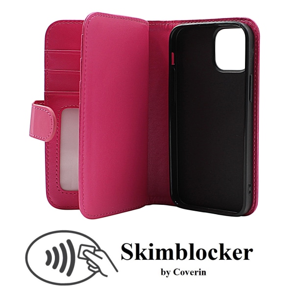 Skimblocker XL Wallet iPhone 13 Mini (5.4) Svart