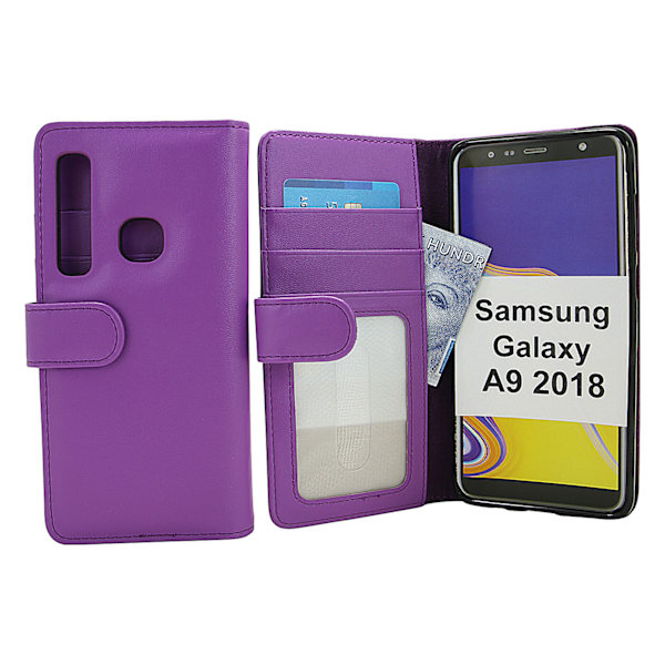 Skimblocker Plånboksfodral Samsung Galaxy A9 2018 (A920F) Lila