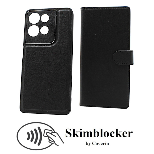 Skimblocker Motorola Moto G75 5G Magnet Plånboksfodral