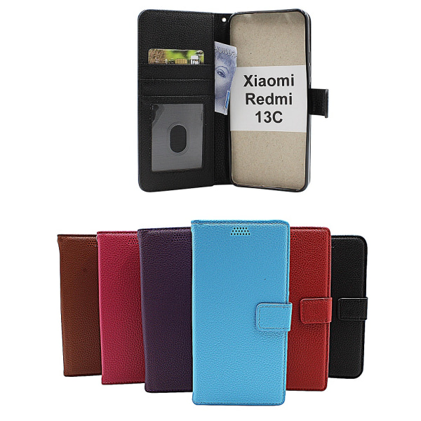 New Standcase Wallet Xiaomi Redmi 13C Svart