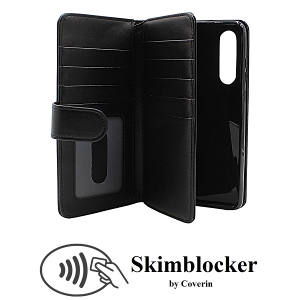 Skimblocker XL Wallet Huawei P30 (ELE-L29) (Svart)